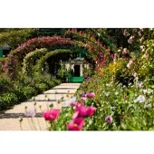 Papermoon Fototapete "Monets Garten", bunt, B:2,5m L:1,86m, Vlies, Tapeten, Fototapete