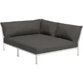 Houe LEVEL 2 Cozy Ecke Kissen rechts Aluminiumgestell