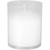 Papstar Starpak 4 Partylichte Ø 5 cm · 6,5 cm transparent | Folie (4 Stück)