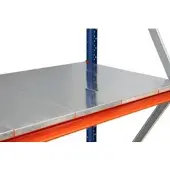 Regalwerk EMMA-Zusatzebene Stahl BxT 2250x600 mm Z-Profil 74x30 mm RAL 2004