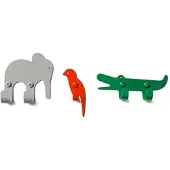 Vonbox - Wandhaken Zoo, Jungle (3er-Set)