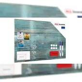 Allboards Magnettafel MetalBoards, Blaues Brett, Vintage Holz, 90 x 60 cm, blau