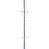 SCHAKE Mittelpfosten Stahlrohr Ø 60mm + 4 Verbindungslaschen Länge 1500mm, beschichtet