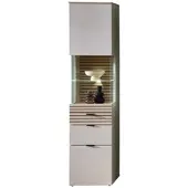 Premium Living Vitrine Memphis Eichefarben/Kaschmir