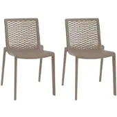 Resol Stühle Netkat Kunststoff Beige (2er Set)