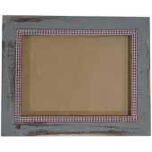 Mendler Bilderrahmen T246, Fotorahmen Wand-Rahmen, 21x26cm Holz Shabby-Look Landhaus ~ grau
