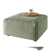 KAWOLA Hocker RANI Polsterhocker Cord olivgrün