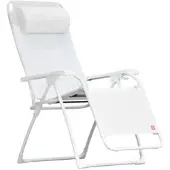 Fiam - Amida Relaxliege, Aluminium weiß / weiß
