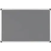 BI-Office Maya W Filztafel - 106,5x75cm, Graue Filzoberfläche, Mit Alurahmen