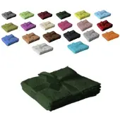 EXKLUSIV HEIMTEXTIL Seiftuch 4er Set 30 x 30 cm Dunkelgrün