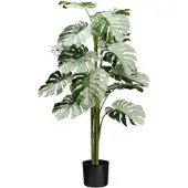 Creativ Green Künstliche Pflanze Monstera Variegata Halfmoon 115cm im Topf