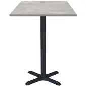 Restootab - Stehtisch Dina 60x60cm Dekor Naturbeton