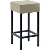 Mayer Barstuhl Sitzmöbel 1113 34 x 34 x 65 cm Stahl schwarz/taupe