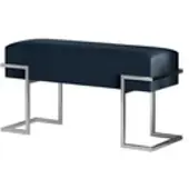Möbel Kraft Polsterbank Cely , blau , Maße (cm): B: 80 H: 42