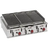 EURAST - Lavastein-gasgrill auftisch - 1200x900x280 mm - 30 Kw - 47602313