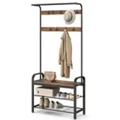 Möbel Kraft Kompaktgarderobe Dacey , braun , Maße (cm): B: 84 H: 183