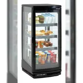 Casselin Kühlvitrine mit 2 Türen 93 L Schwarz CVR93L