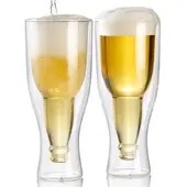 Autre Doppelwandiges Bierglas, 0,33l im 2er-Set