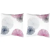 Home wohnideen Dekokissen "SCOPPIO" Gr. 2, lila (beere, bedruckt), B:50cm L:50cm, Polyester, Dekokissen_Sitzkissen_Kissenhüllen, Dekokissen