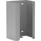 Gelzenleuchter Halter f. 2 Reserve-Standardrollen Toilettenpapier WCRR2 , Aluminium, mattsilber eloxiert