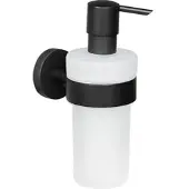Evenes Seifenspender Eldrid nero mit Wandhalter, Messing schwarz - 93 162 69