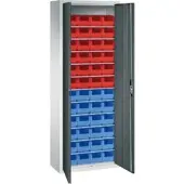 C+P Magazinschrank Serie 13, 1980x700x300mm, 7035/7016