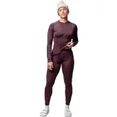 Halti Hossa II W Merino Layer set fudge maroon red (C68) 40