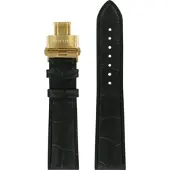 Certina - Leder Lederarmband 21mm/18mm C600019952 - alligator-prägung,rind,schwarz