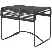 Acapulco Design - Acapulco Hocker, Leder schwarz / schwarz