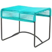 Acapulco Design - Acapulco Hocker, aquaverde / schwarz