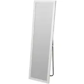 Wellhome - Standspiegel 25,2x125,2cm Weiß mit Metallständer