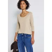 Street One 3/4-Arm-Shirt "Style Pania" im Basic-Style, mit Rundhals