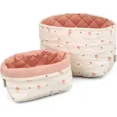 Cam Cam Aufbewahrungskörbe - 2er-Pack - 22x15/24x17 cm - Schleif - - One Size - Aufbewahrung