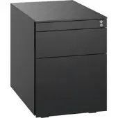 C+P Stahl-Rollcontainer, 563x430x581mm, 9005/9005