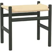 Carl Hansen & Son Carl Hansen - CH53 Hocker, Buche soft grün lackiert / Naturgeflecht