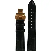 Certina - Leder Lederarmband 19mm/16mm C600019965 - alligator-prägung,rind,schwarz