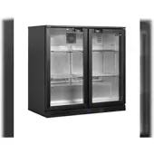 Tefcold Backbar-Kühlschrank BA21H 196l Schwarz