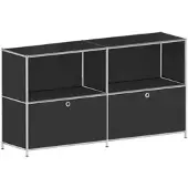 Viasit Sideboard »System 4« schwarz, 152.9x80.6x40.4 cm