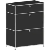 Viasit Schubladenschrank »System 4« schwarz, 77.9x99.3x40.4 cm