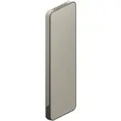 Bemm Relax Hybrid H1800x107x0630, Designheizkörper mit LED und Lichtgrau samtmatt