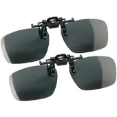 Speeron 2er-Set Sonnenbrillen-Clips "Fashion" für Brillenträger, polarisiert