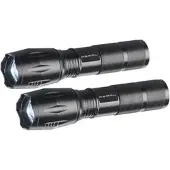 KryoLights 2in1-LED-Taschenlampe und Powerbank, 260 lm, 10 W, 1.200 mAh, 2er-Set