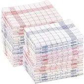 Rosenstein & Söhne 48er-Set Halb-Leinen-Geschirrtücher, 70x50 cm, OEKO-TEX Standard 100