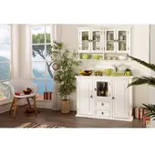 1a Direktimport Mexico Weiß-Antik Highboard aus massiver Pinie