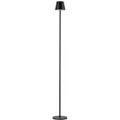 Selltec LED Akkuleuchte schwarz Steh- und Tischleuchte Touchdimmer IP54 Außenbereich