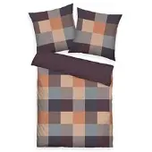 Tom Tailor Wendebettwäsche Karo-Design Baumwoll Flanell Einzelbett