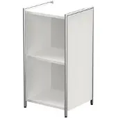 Kerkmann Aktenregal »Artline Transparent« schmal 2 OH weiß, 41x78x38 cm