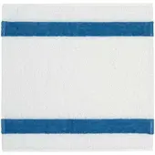 Feiler Handtücher Exclusiv mit Chenillebordüre Seiftuch 30x30 cm | jeansblau - blau