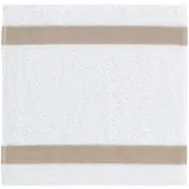 Feiler Handtücher Exclusiv mit Chenillebordüre Seiftuch 30x30 cm | kiesel - braun