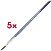 Faber-Castell 5er-Pack Rundpinsel Größe 6